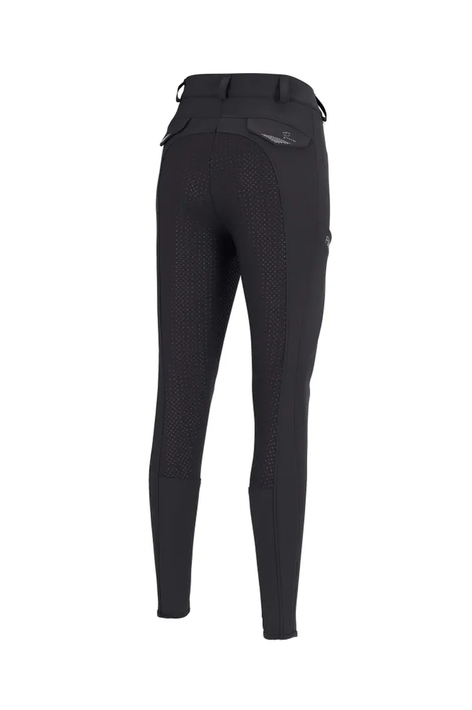 Pantalones de Montar con Asiento Completo para Mujer Laure Grip Anthracite 36