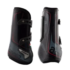 Opera elastyczne ochraniacze ścięgien Black/Red M | High Visibility