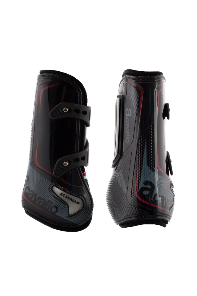 Opera elastyczne ochraniacze ścięgien Black/Red M | High Visibility