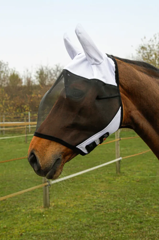 SuperFly Cappuccio antimosche con protezione per le orecchie White P