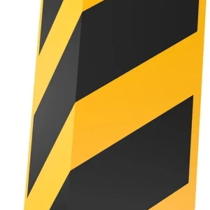 Ochrana regálů - Crash Guard -, sklopná flexibilní (400mm)