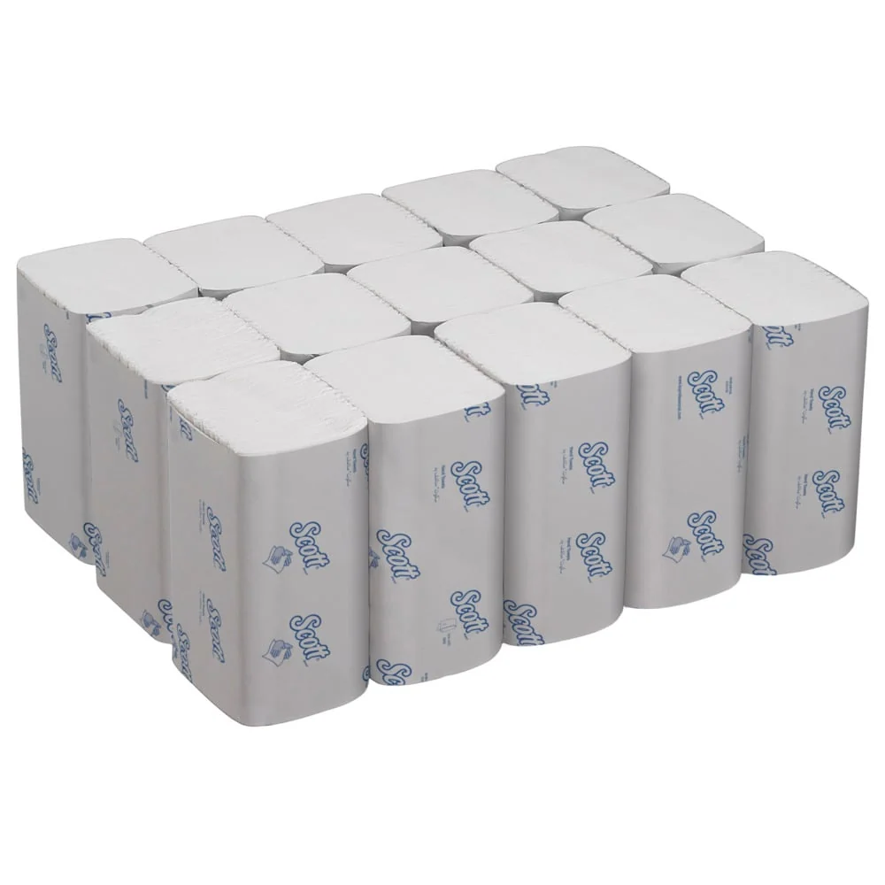 Certifikovaný OEM Toalhas Scott® Control ™ - Interfold / White / Little - 15 Clipes x 304 folhas | Papelão (15 pacotes)