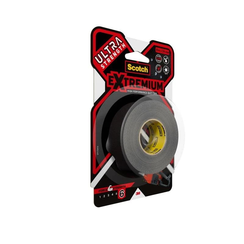 Scotch® Extremium™ Ultra Hochleistungs-Klebeband DT17, 10 m x 24 mm, 6 STK,/PACKUNG | Packung (1 Rolle)