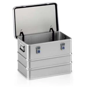 Novocal Transport box Material: Aluminium including hinge lid tipping lever lock - stack | Pack (1 piece) Mounting Hardwar...