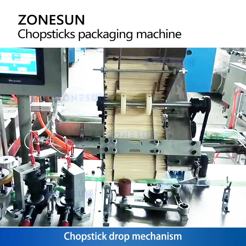ZONESUN ZS-KZ35 High-Speed Chopstick Packaging Machine Takeout & Restaurant Supply