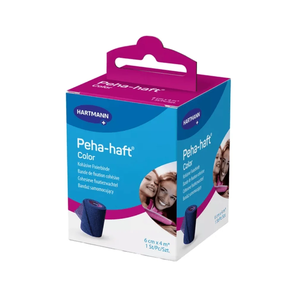 Hartmann Peha-haft Color elastische Fixierbinde, blau Lifting Applications