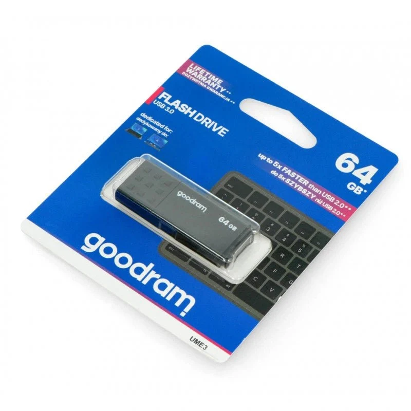Flash disk GoodRam - USB 3.0 Pendrive - UME3 černá 64GB