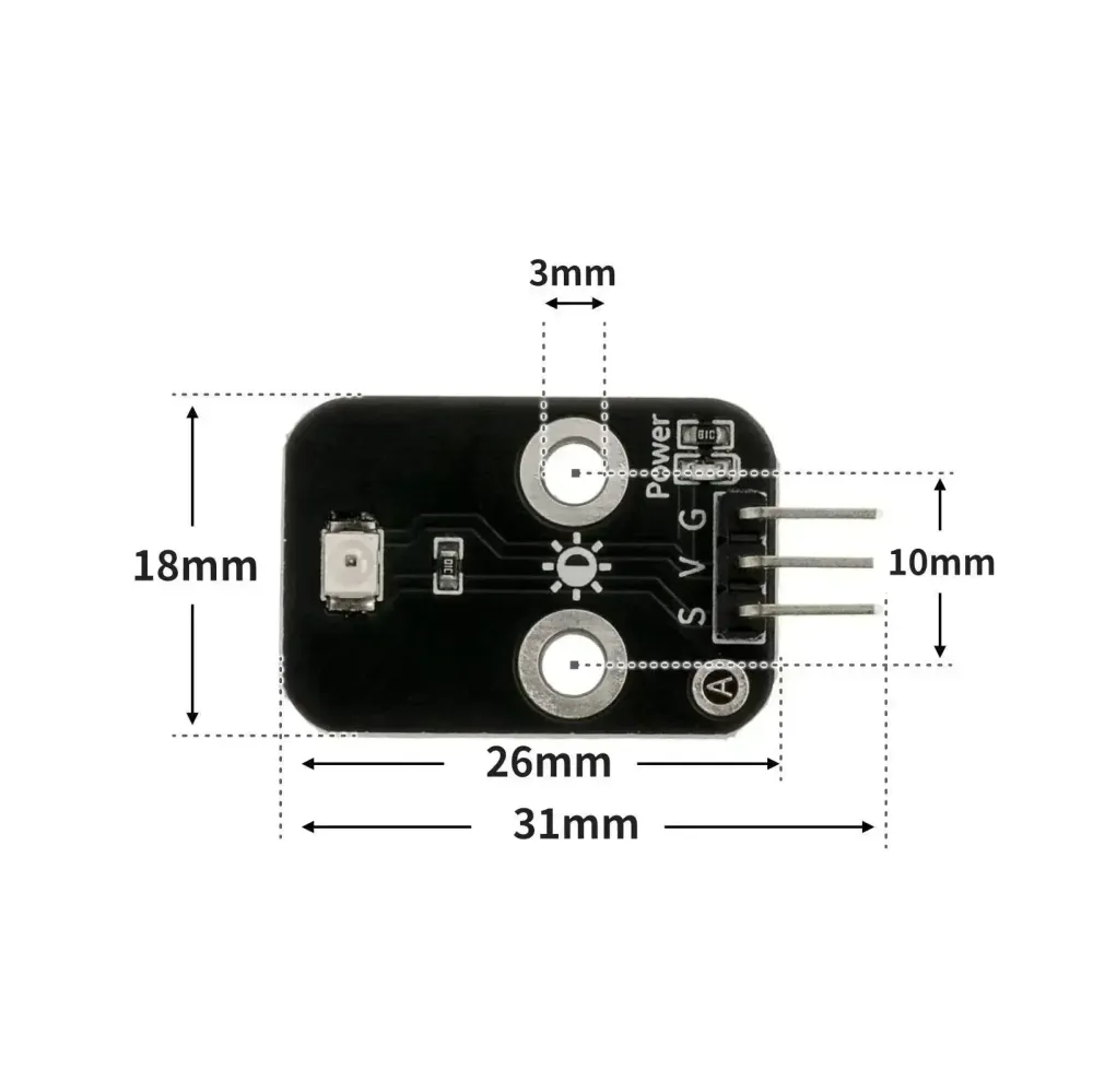 HS-S20B Senzor okolního jasu | Analogový světelný modul