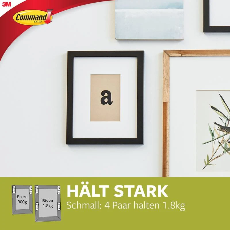 Kleine weiße Command™ Bilder-Montage Strips S 17202 | Packung (1 Stück)