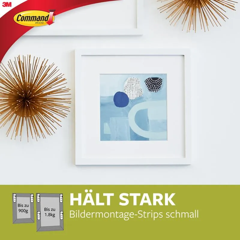 Kleine weiße Command™ Bilder-Montage Strips S 17202FGN | Packung (1 Stück)