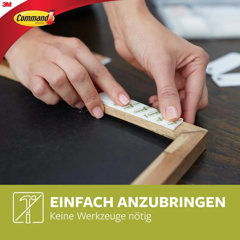 Kleine weiße Command™ Bilder-Montage Strips S 17202FGN | Packung (1 Stück)