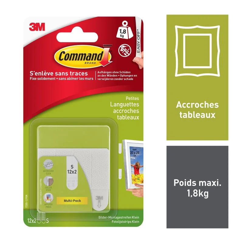 Slim White Command ™ Image Montage Strips S 17202FGN | Pack (1 piece)