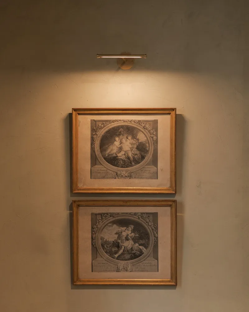 Taylor Picture Light 220mm - Antique Zlatý kov