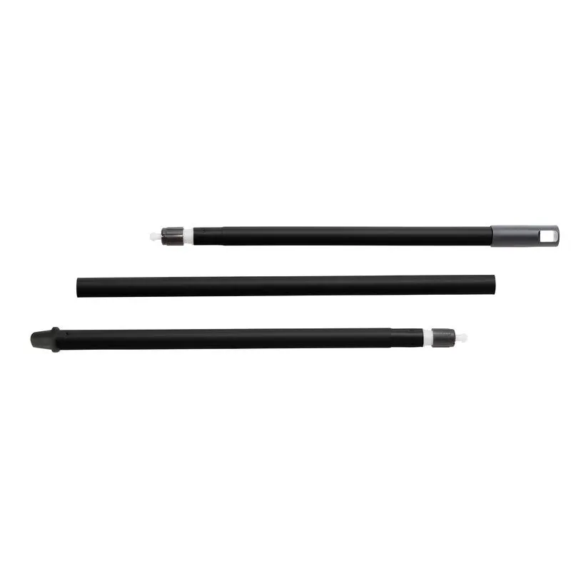 -Up Broomstick 3 partes, 1300 mm, tubo de ço preto, Ø21mm Abrasion Guard