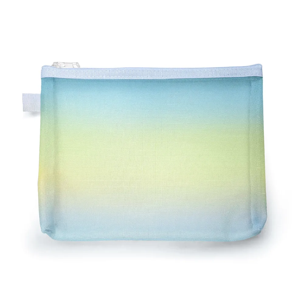 Gradient Nylon Mesh Zipper Pouch Enveseur sl