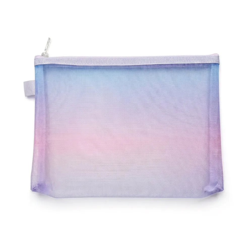Gradient Nylon Mesh Zipper Pouch Enveseur sl