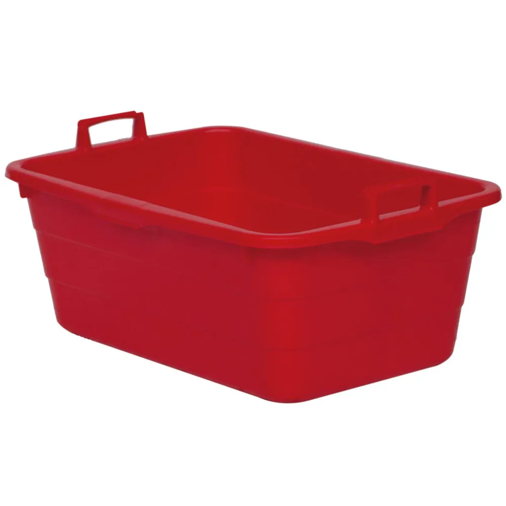 Novocal plastic tub Color: red content: 90 liters outside: 750 x 490 x 310 mm | Pack (1 piece)