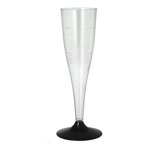 STARPAK 5 STEM -bril voor mousserende wijn, PS 0,1 L Ø 5 cm · 17,5 cm Crystal Průhledný | Krimpfilm (5 stuks)
