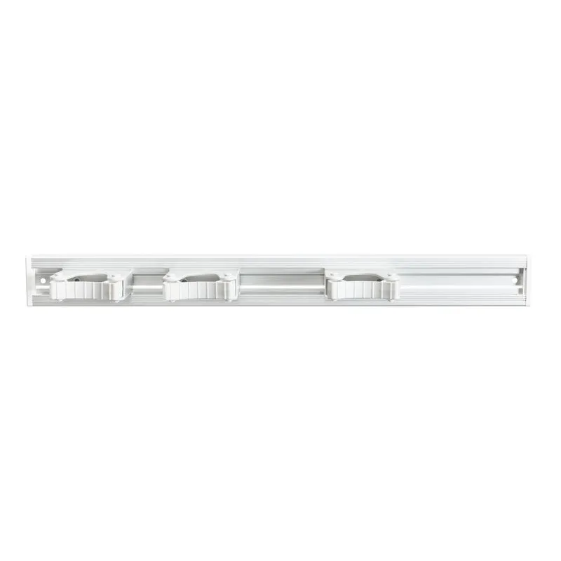 Aluminium device strip, 3 stem holder, 510x55mm White