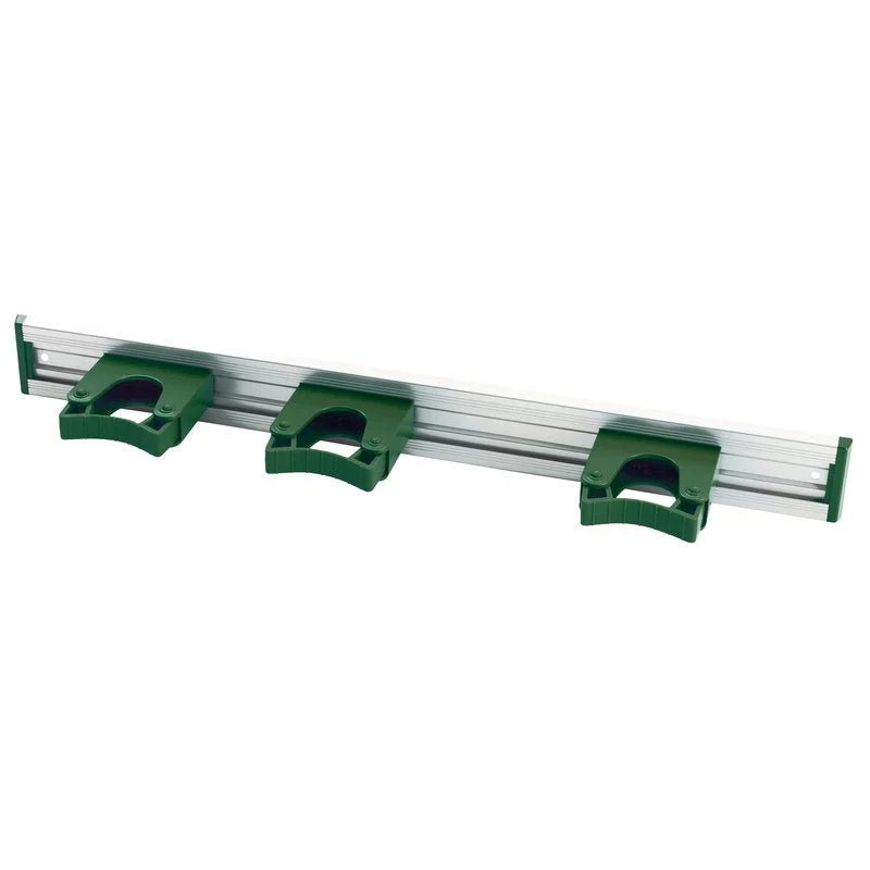 Aluminium device strip, 3 stem holder, 510x55mm White