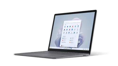 Microsoft Surface Laptop 5, 13,5palcový notebook (Intel Core i5, 16 GB RAM, 512 GB SSD, Win 11 Home) Platinum, poháněný pl...