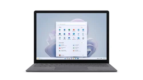 Microsoft Surface Laptop 5, 13,5palcový notebook (Intel Core i5, 8 GB RAM, 512 GB SSD, Win 11 Home) Platinum, poháněný pla...