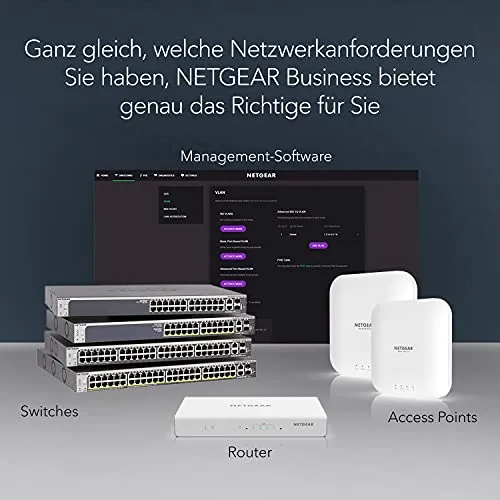 NETGEAR GS108GE LAN přepínač 8portový síťový přepínač (Plug-and-Play Gigabitový přepínač LAN Splitter, LAN Distributor, Et...