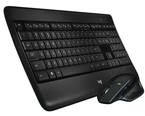 Sada myši Logitech MX900 Premium Wireless Keyboard Mouse, 2,4 GHz připojení přes USB přijímač, MX myš s funkcí Easy-Switch...