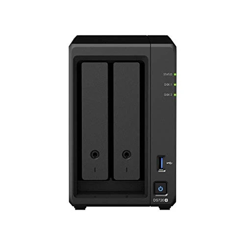 Stolní NAS systém Synology DS720+ 8TB 2 Bay, nainstalovaný s 2 x 4TB pevnými disky Seagate IronWolf Amazon