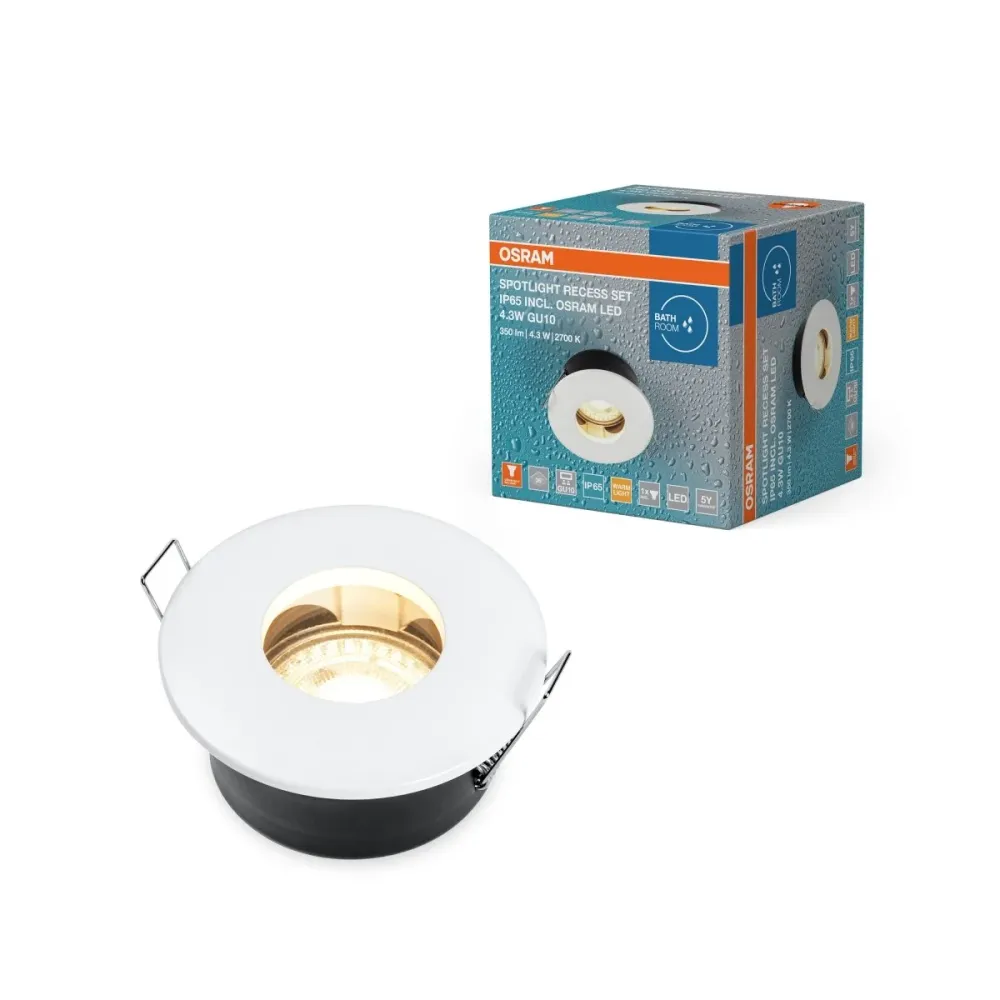 LED bodovka do koupelny IP65 4,3W SPOTLIGHT teplá bílá OSRAM