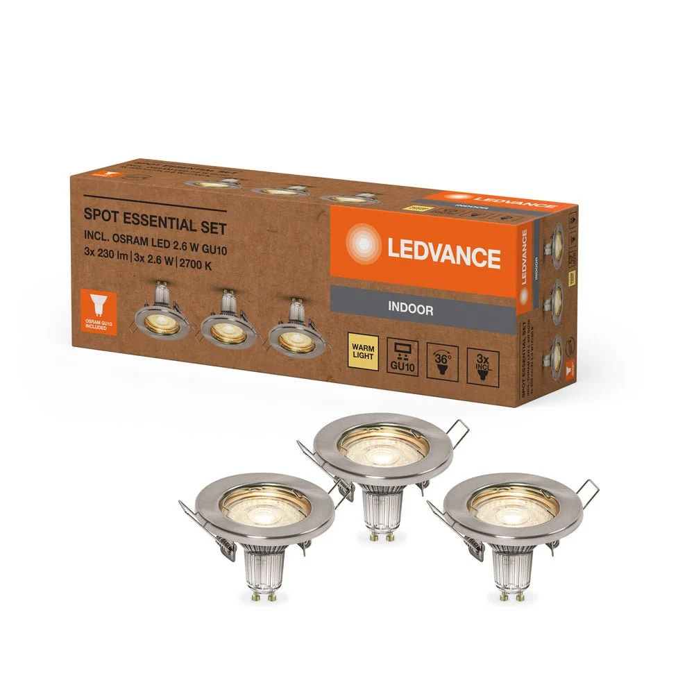3 ks LED podhledové svítidlo ESSENTIAL SET, teplá bílá
