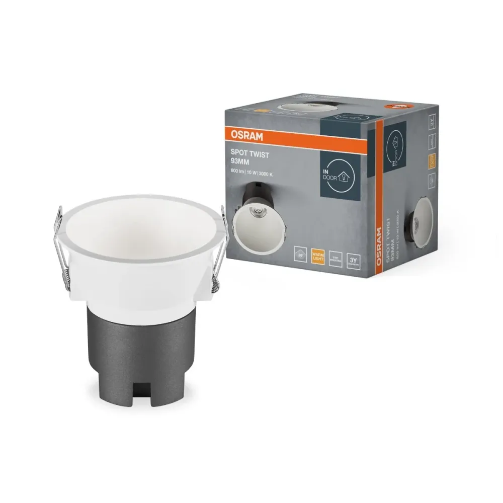 Bílé LED podhledové svítidlo 10 W SPOT 93mm, studená bílá OSRAM