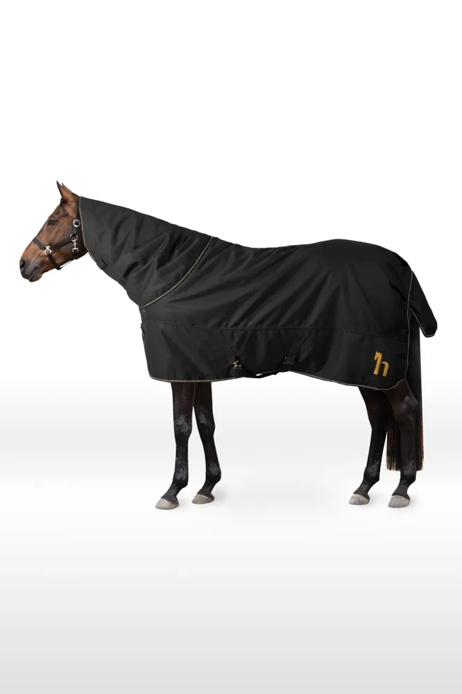 1200D utetäcke med avtagbar halsdel, 200 g Black 145