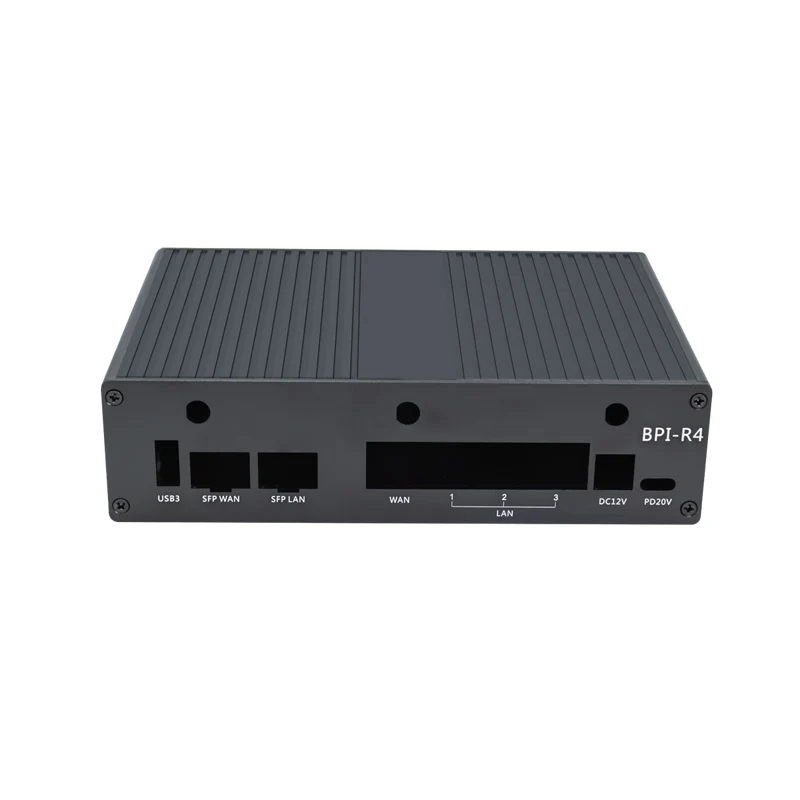 Banana Pi BPI-R4 Hliníkové pouzdro | Kovové pouzdro pro BPI-R4