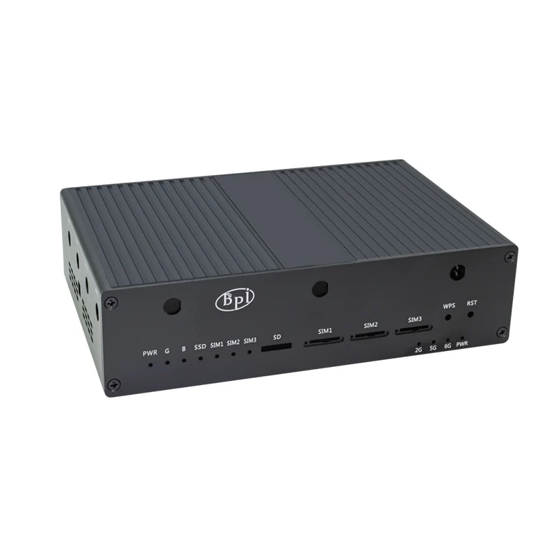 Banana Pi BPI-R4 Hliníkové pouzdro | Kovové pouzdro pro BPI-R4