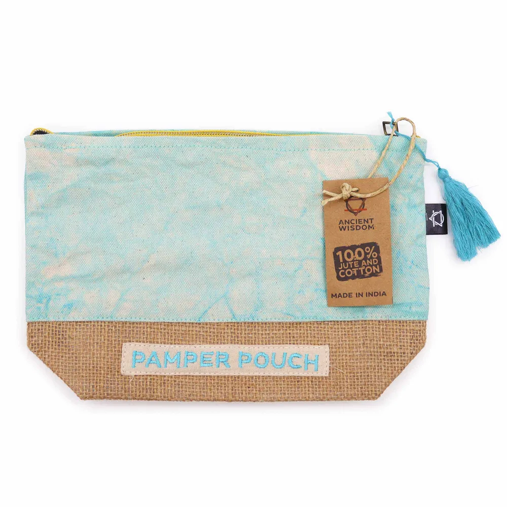 Pouzdro na zip Stonewash modré