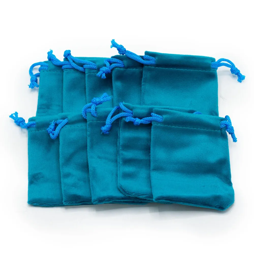 Sametové pytlíky se stahovací šňůrkou 100 kusů 7x9cm