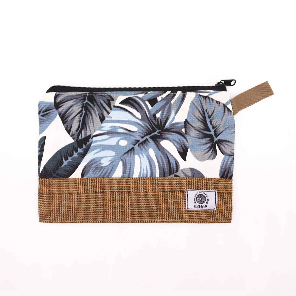 Velká toaletní taštička na make-up na cesty, různé tropické vzory 26x17cm