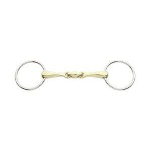 KavalBit Double-Jointed Bradoon Bit Quicksilver 125 mm