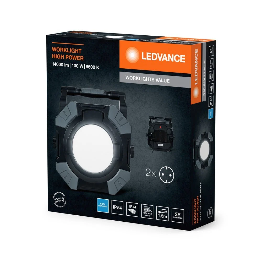 Pracovní svítidlo IP54 100 W WORKLIGHT, studená bílá