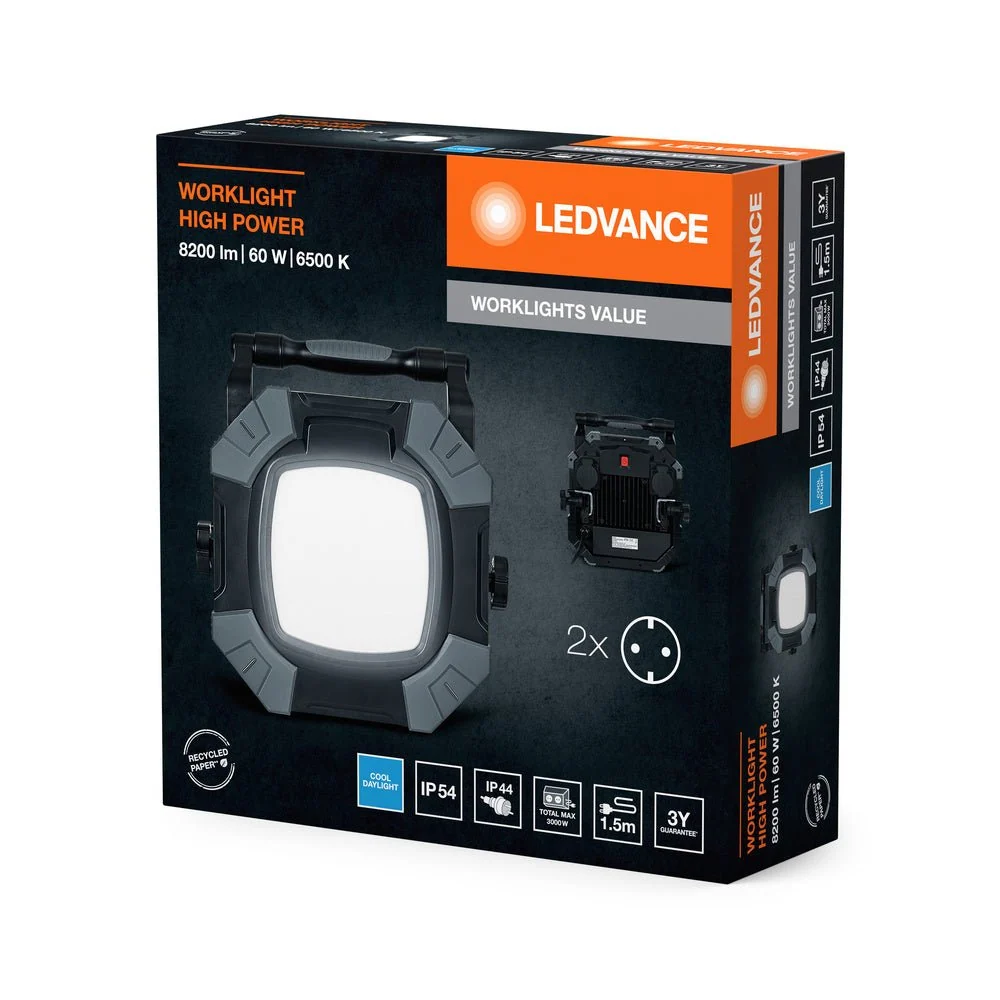 Pracovní svítidlo IP54 60 W WORKLIGHT, studená bílá