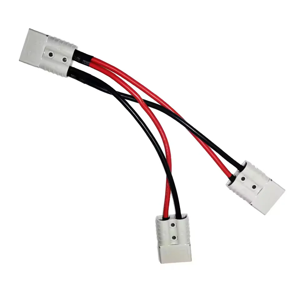 Anderson 120A 1 na 2 splitter Y-typ adaptér, Anderson konektor měděný konektor, 8AWG specifikace 30cm kabel, maximální pro...