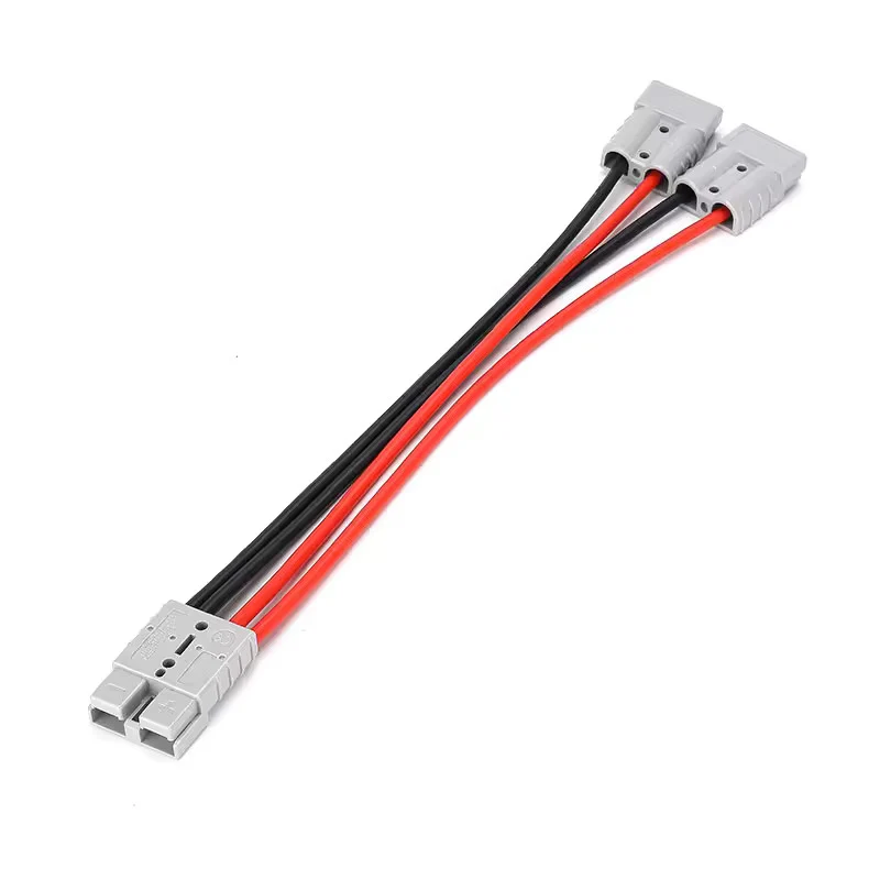 Anderson 120A 1 na 2 splitter Y-typ adaptér, Anderson konektor měděný konektor, 8AWG specifikace 30cm kabel, maximální pro...