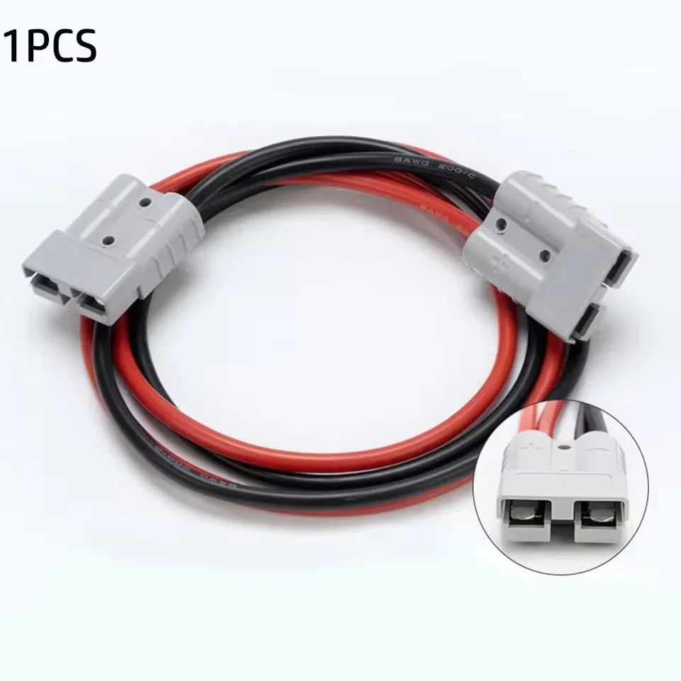 Anderson 50A 1 na 2 splitter Y-typ adaptér, Anderson konektor měděný konektor, 8AWG specifikace 30cm kabel, maximální prou...
