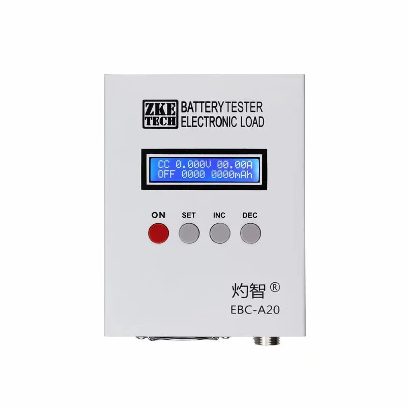 EBC-A20 tester baterií, 30 V, 20 , 85 W, tester kapacity Li-iontových baterií, 5 nabíjení, 20 vybíjení, podpora ovládání s...