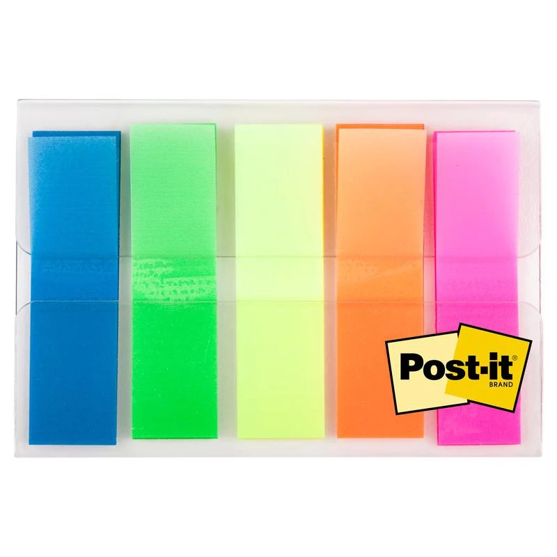 Post-it® Index Haftstreifen, Kapesní, 11,9 mm x 43,2 mm, 100 Haftstreifen/Spender