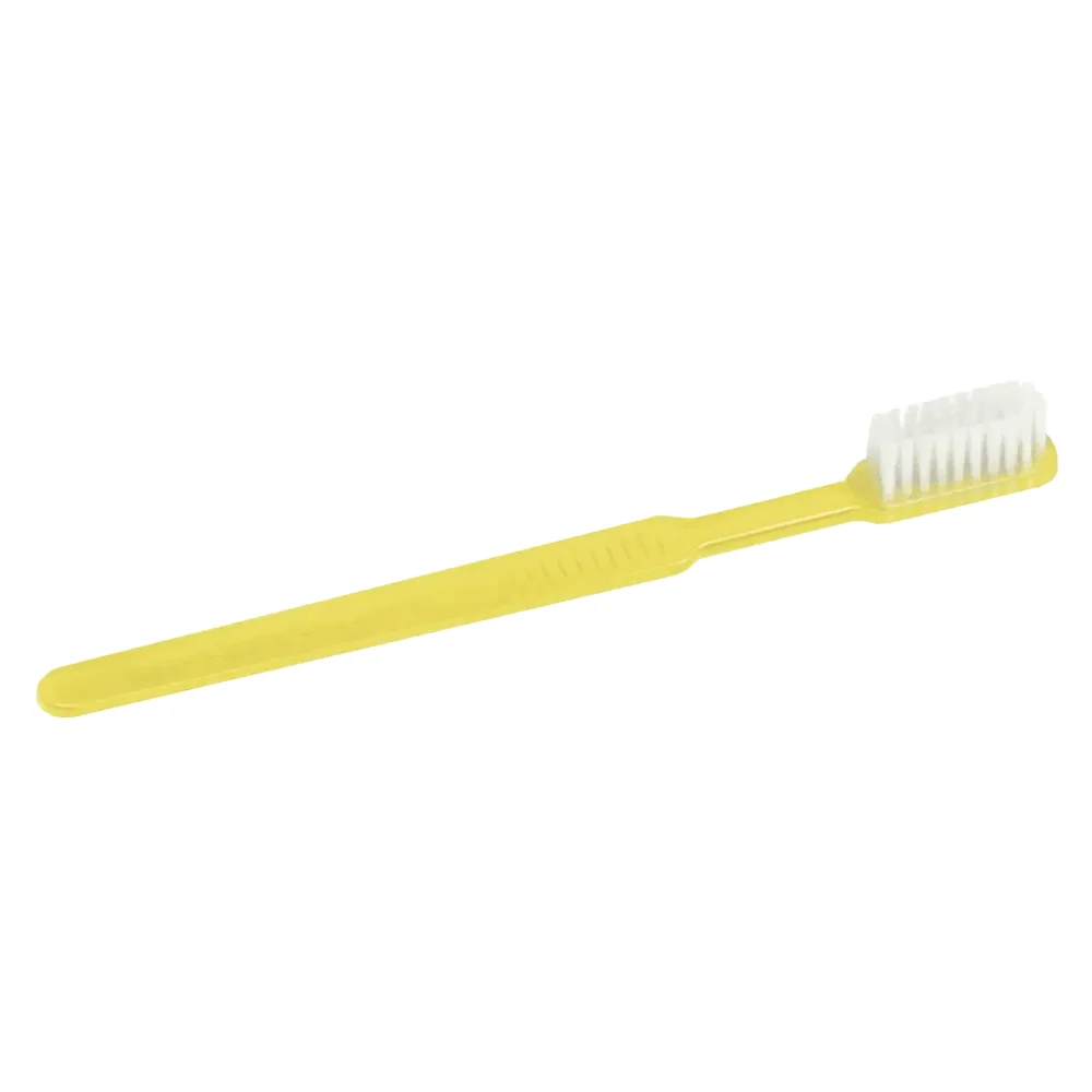 AMPri MED-COMFORT Dental PS Einmal Zahnbürste mit Zahnpasta, verschiedene Farben | Box (100 Stück)