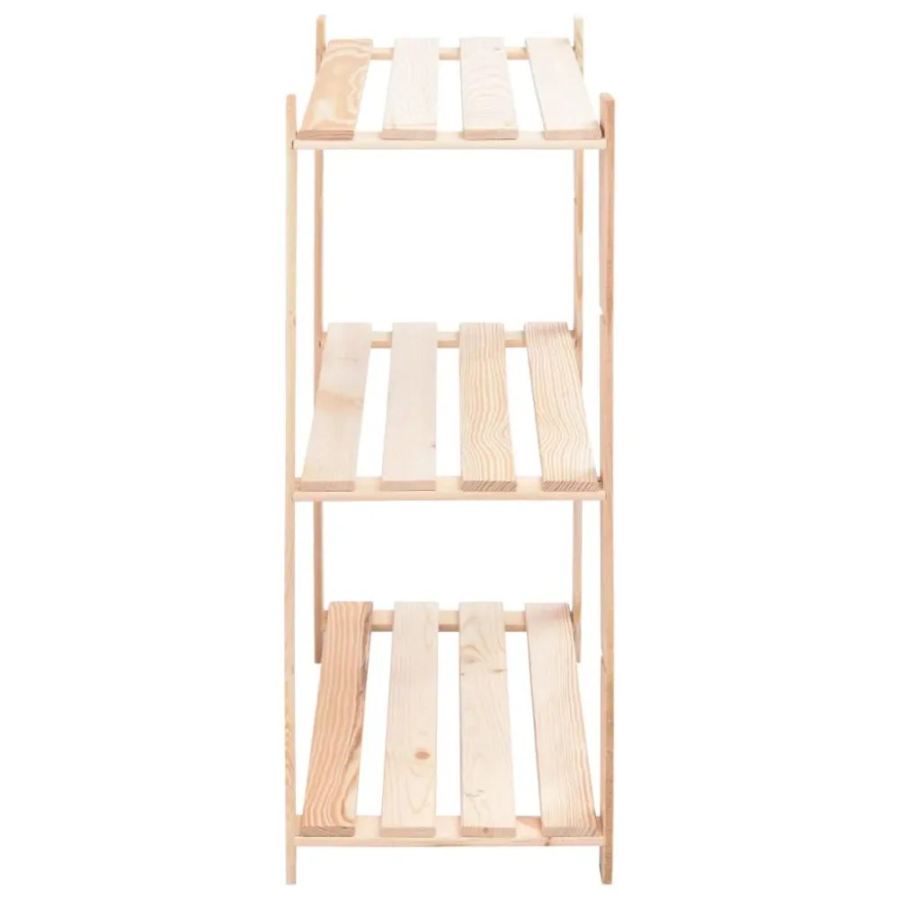 Regály 3 police 10 ks 80 x 38 x 90 cm masivní borovice 150 kg
