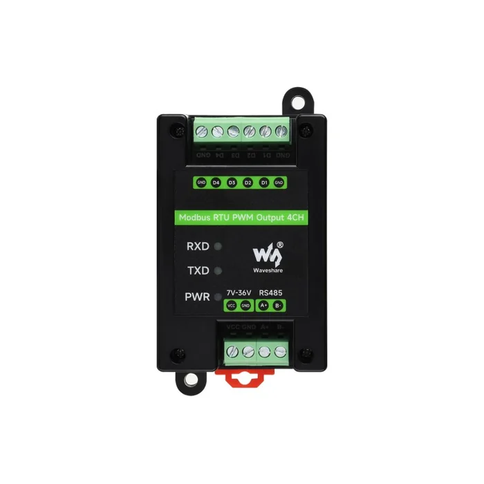 Waveshare průmyslový 4kanálový PWM výstupní modul s izolovaným RS485