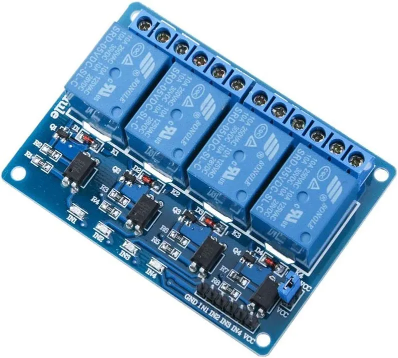 4kanálový 4CH DC 5V reléový modul s optickou spojkou pro UNO R3 Mega 1280 DSP Arm PIC AVR Raspberry Pi YUNIQUE GREEN-CLEAN...